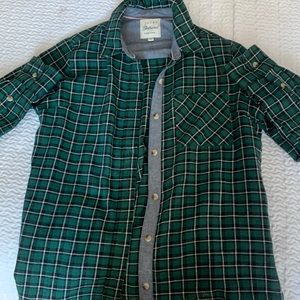 jachs girlfriend New York green long sleeve flannel size XS women